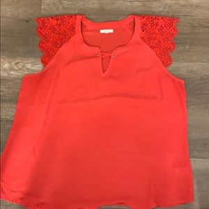 Orangey blouse